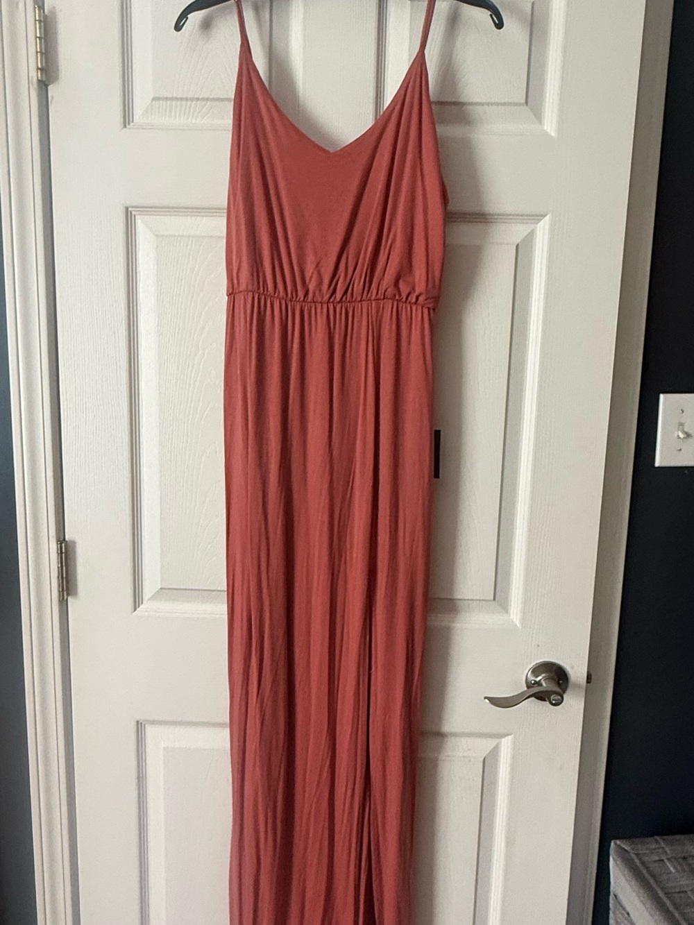 Lulu's Rusty Rose Spaghetti-Strap Maxi Dress